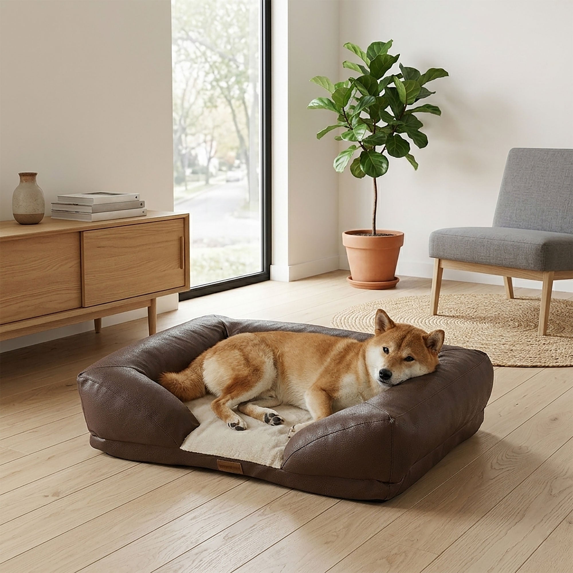Orthopädisches Katzen- und Hundebett HUSKY Beige