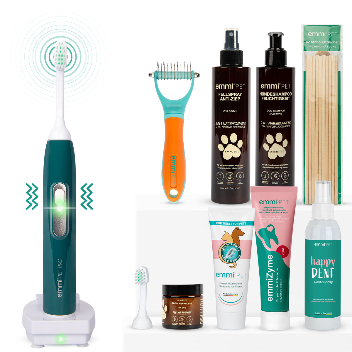 emmi-pet PRO Zahn- & Fellpflege Set